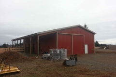 Pole Barn with 12'x72' Lean-To