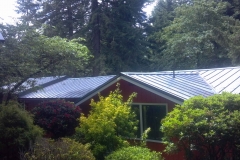 Loc-Seam metal roof installed over existing comp roof